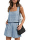 square neck top and shorts set | polyester spandex lounge set | summer casual two piece outfit | ultrasonic cleaning