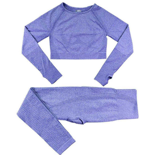 Seamless Knitted Dot Yoga Suit For Women Meifu Market