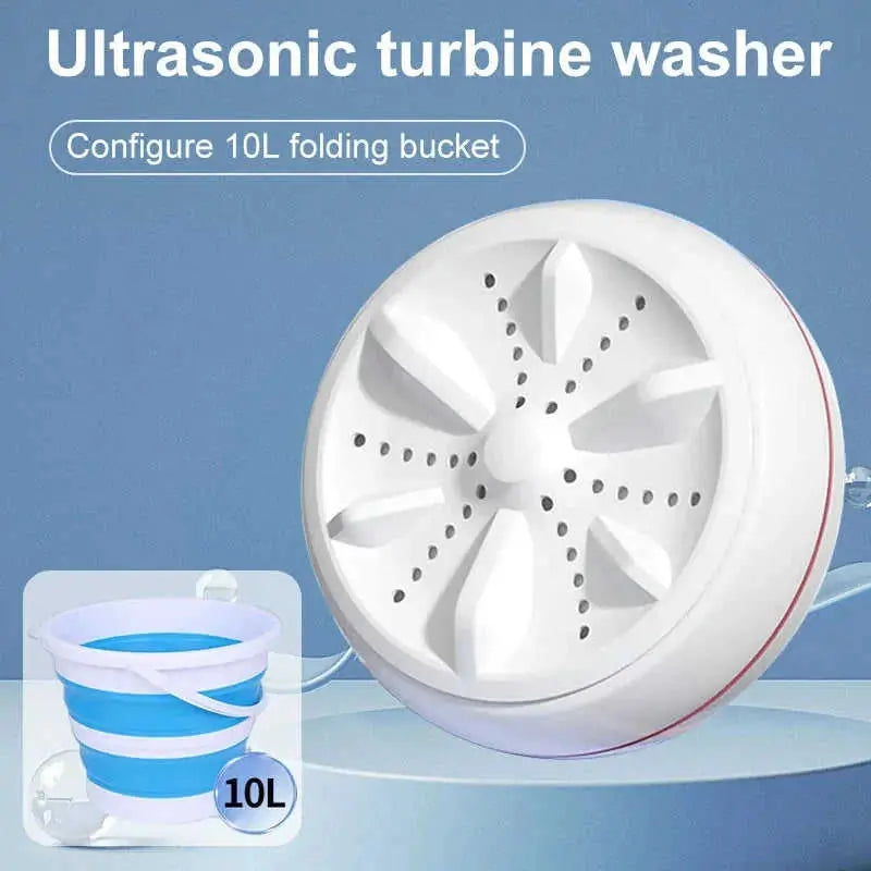 portable turbine washing machine | compact mini washer | lightweight laundry appliance | ultrasonic cleaning