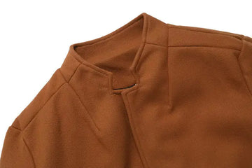 A Solid-color, Form-fitting Woolen Coat For Middle-aged And Young Men In Autumn Meifu Market