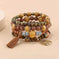 elastic bangle bracelet set | wooden beads jewelry | adjustable tree of life bracelet | ultrasonic cleaning