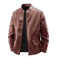 genuine leather motorcycle jacket | heavy-duty biker coat | abrasion-resistant riding gear | energy saving