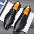 Men's Dress Shoes British Business Soft Leather Pointed Toe Meifu Market