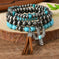 genuine leather bracelet | adjustable bangle size | feather charm jewelry | energy saving