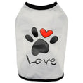 Pet Dog Printed Love Short Sleeve Top Meifu Market