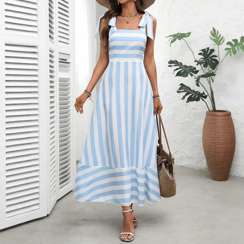 lightweight cotton blend | breathable summer dress | adjustable sling swing | energy saving