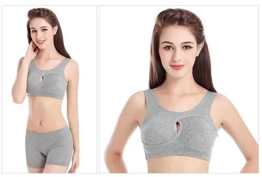 plus size cotton sleep bra | removable padded bralette | wirefree lounge bra | ultrasonic cleaning