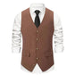 wool blend vest for men | single-breasted waistcoat | slim fit suit vest | ultrasonic cleaning