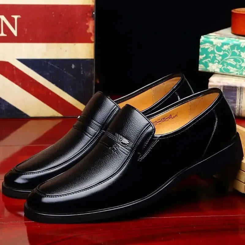 Classic Soft Leather Men's Leather Shoes Business Casual Breathable Meifu Market