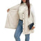 double-sided plush fabric | oversized hooded cardigan | fleece lined hoodie | ultrasonic cleaning