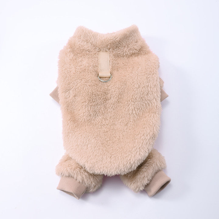 Polyester Pet Solid Color With Fur Clothes Meifu Market