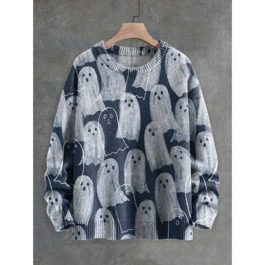 Mens 3D Crew Neck Sweatshirt With Bold Needle Digital Print S - may include navy blue sweatshirt with a crew neck and long...