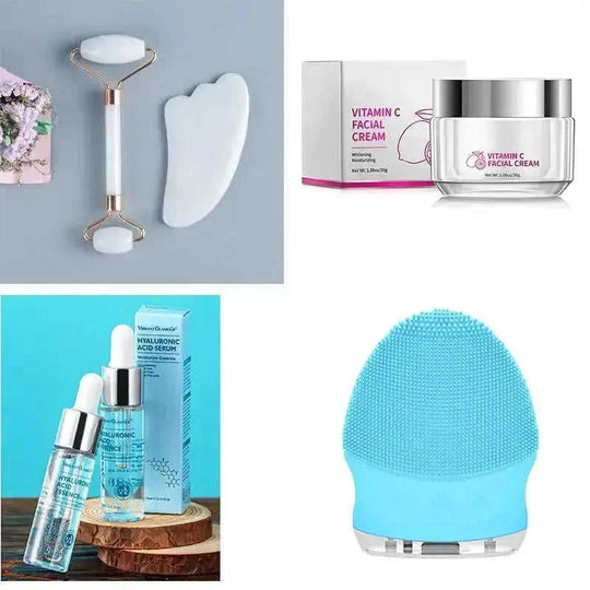 hyaluronic acid serum for dry skin | pore minimizing moisturizing cream | whitening face serum for dark spots | energy saving