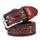 genuine leather belt for men | full grain cattlehide leather | heavy duty brass buckle | energy saving