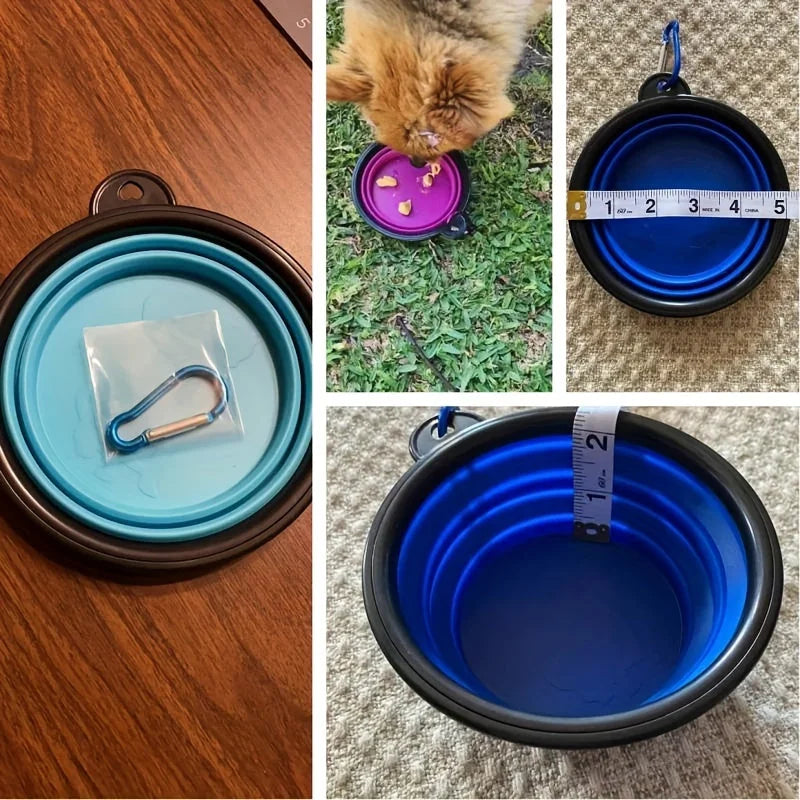foldable pet bowl | portable dog food dish | tpr material pet bowl | ultrasonic cleaning