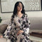 dubai printed kaftan | premium cotton fabric | long sleeve robe | ultrasonic cleaning
