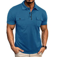 moisture-wicking polo shirt | quick-dry fabric mens shirt | lightweight summer top with pockets | energy saving
