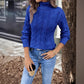Women's Cable-knit Turtleneck Sweater Meifu Market