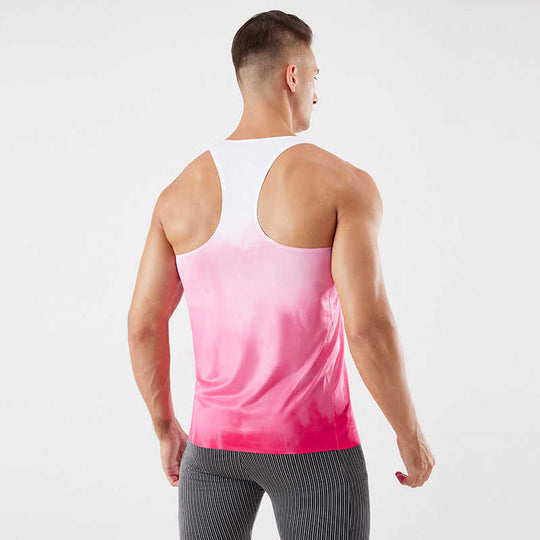 Men's Breathable Running Vest – Polyester Sport Tank, 4 Colors S–XXL - Meifu Market