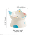ceramic pet bowl | elevated dog bowl | inclined cat dish | energy saving