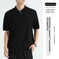 Ice Silk Quick-drying Men's Casual T-shirt Black - size and dimension reference