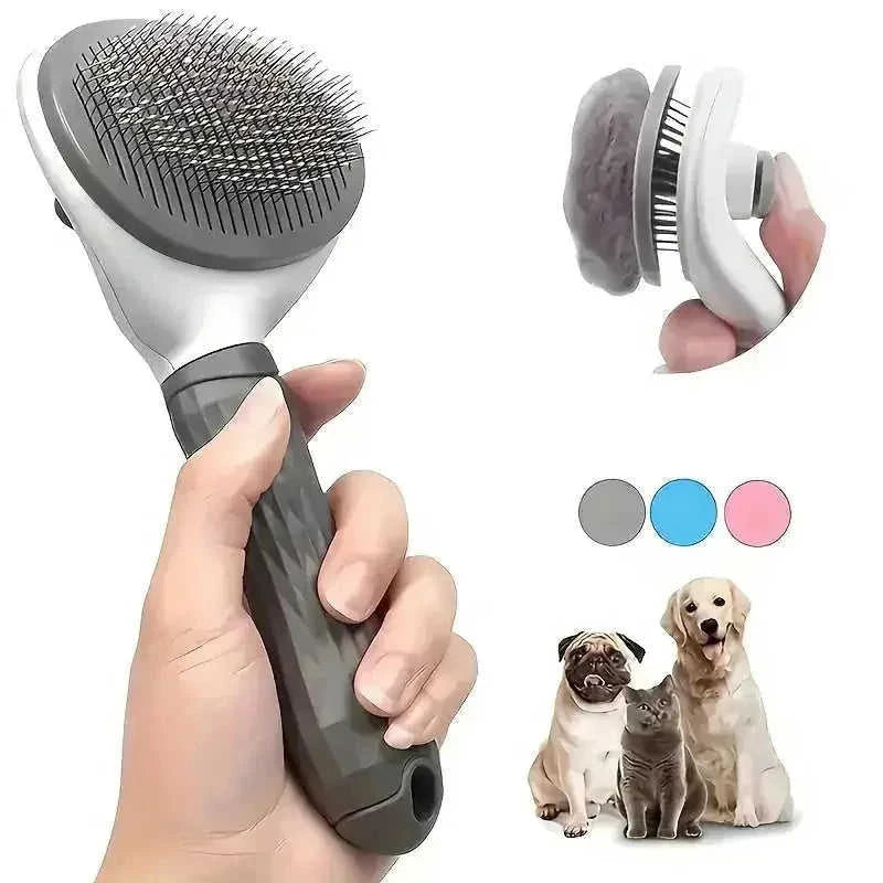 floating hair removal brush | pet hair removal tool | stainless steel bristles | energy saving