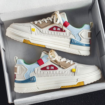 Spring New National Trendy Style Sports White Shoes Student Versatile Casual Sneakers Meifu Market