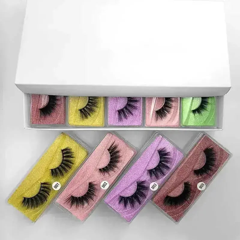 d mink false eyelashes set | reusable magnetic eyelashes | natural looking volume lashes | energy saving