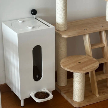 Wooden Pet Feeder Large Capacity Meifu Market