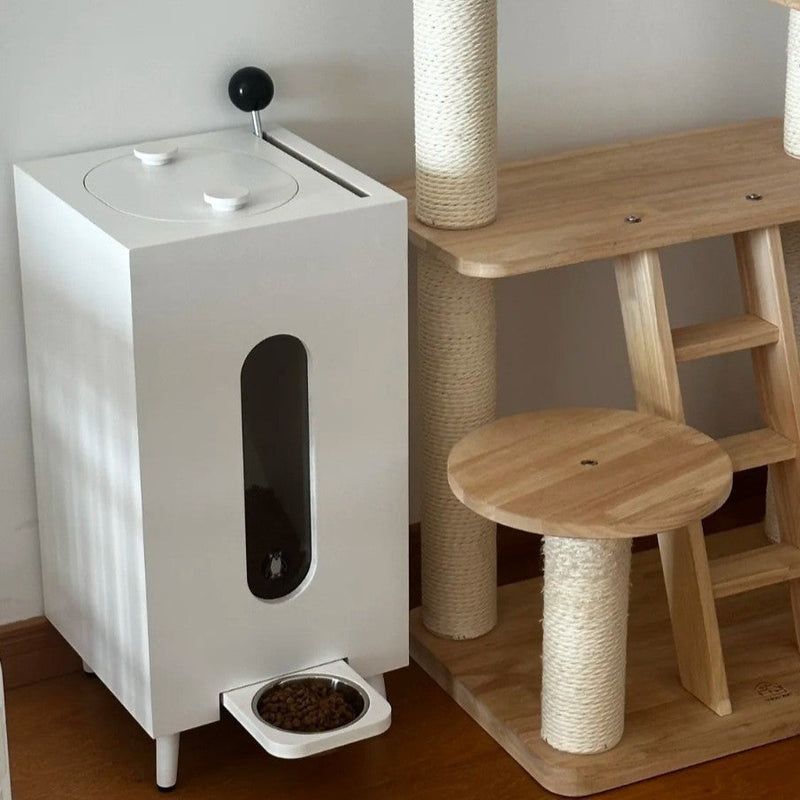 Wooden Pet Feeder Large Capacity Meifu Market