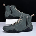 Men's High-top Handmade Leisure Ankle Boots Meifu Market