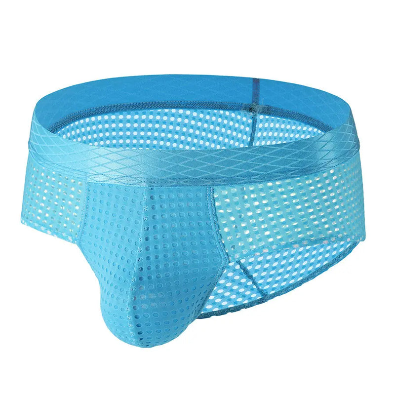 Men's Large Mesh Low Waist Wide Belt Briefs Meifu Market
