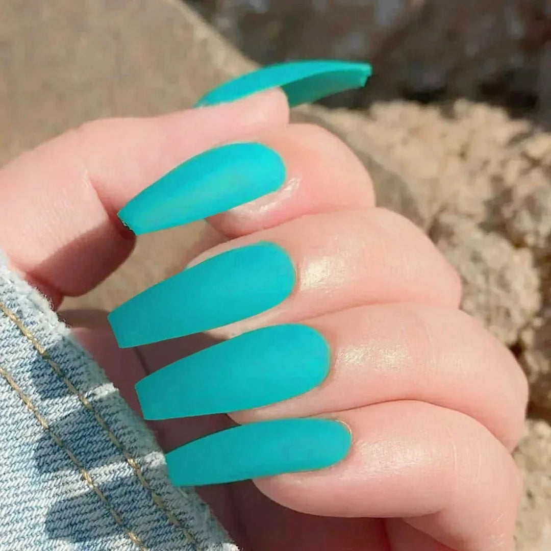 press-on nails for women | coffin shaped acrylic nails | long stiletto fake nails | energy saving