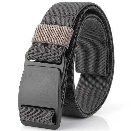 plastic steel pom buckle | adjustable elastic belt | casual all-match belt | energy saving