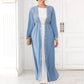 hand-stitched embroidery cardigan | lightweight travel kaftan gown | premium cotton long cardigan | ultrasonic cleaning