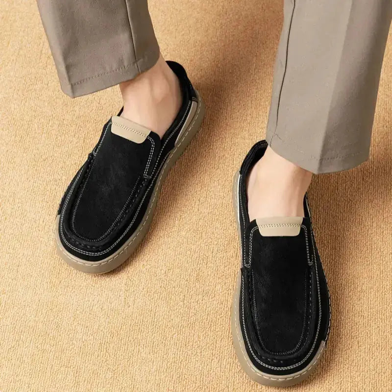 Men's One Pedal Autumn Fashion All-match Casual Leather Shoes Meifu Market