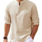 long sleeve casual shirt | cotton blend fabric | business casual wear | energy saving