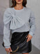 Loose Slimming Bow Long Sleeve Sweater Meifu Market