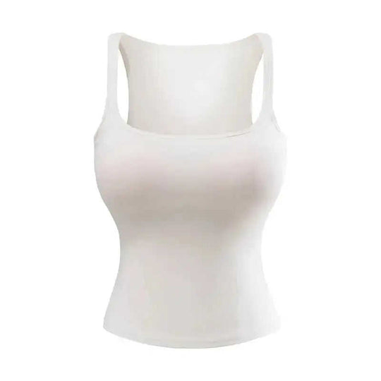 New Solid Color Summer Slim Fit Comic Chest Pad U-neck Vest-style Sling Meifu Market