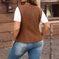 corduroy vest coat for women | loose fit corduroy vest | slim fit womens vest | energy saving