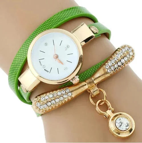 Vansvar Marble Dial Women's Watch - Silver & Gold Mesh Band Quartz Wristwatch - Creative Fashion Gift