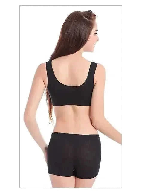 plus size cotton sleep bra | removable padded bralette | wirefree lounge bra | ultrasonic cleaning