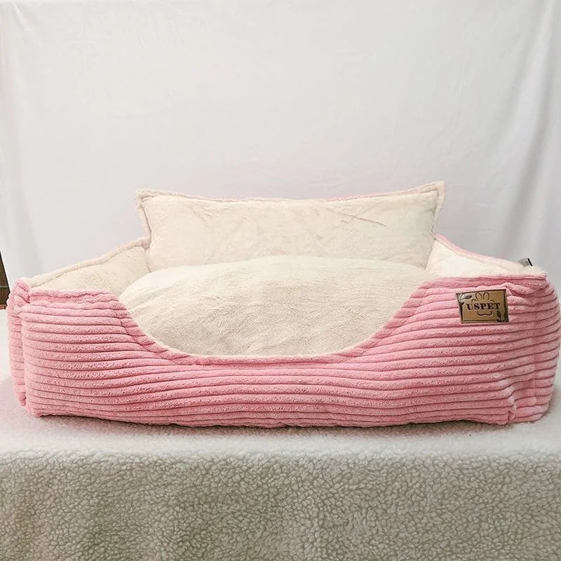 removable pet bed cover | washable dog kennel bed | plush warm dog bed | ultrasonic cleaning