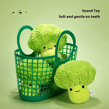 Dog Molar Teeth Cleaning Brocoli Plush Doll Sound Toy Meifu Market