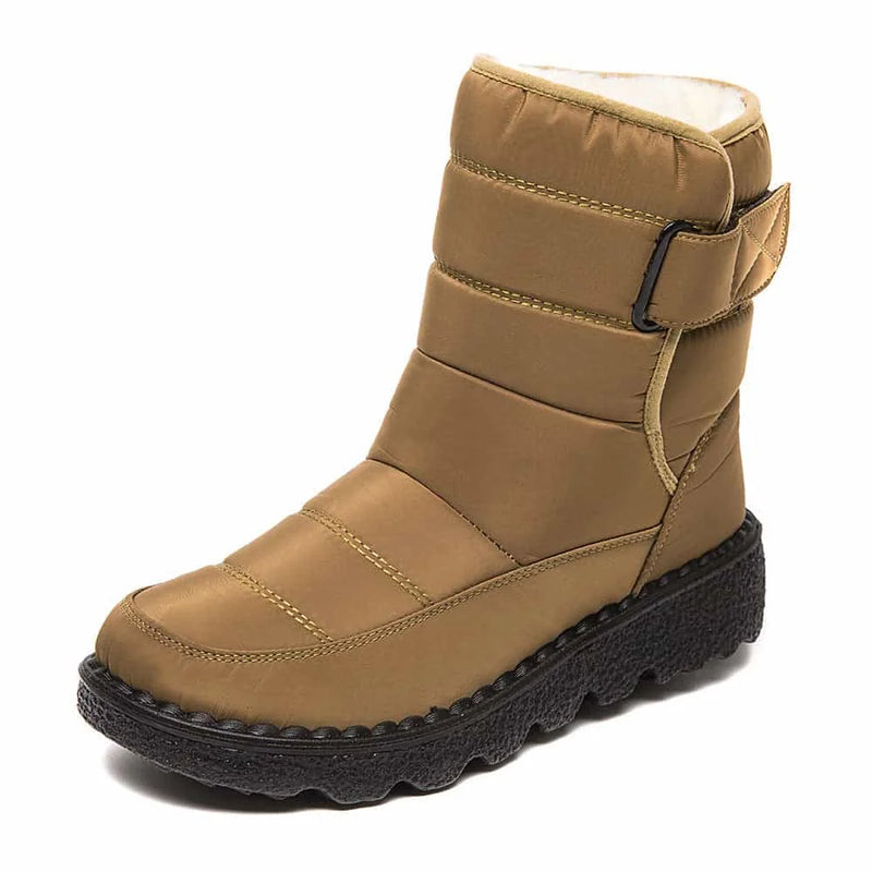 waterproof snow boots | warm plush lining | low heel ankle boots | ultrasonic cleaning