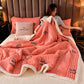 Cashmere Three-layer Blanket Thickened Warm Feather Silk Blanket meifu market