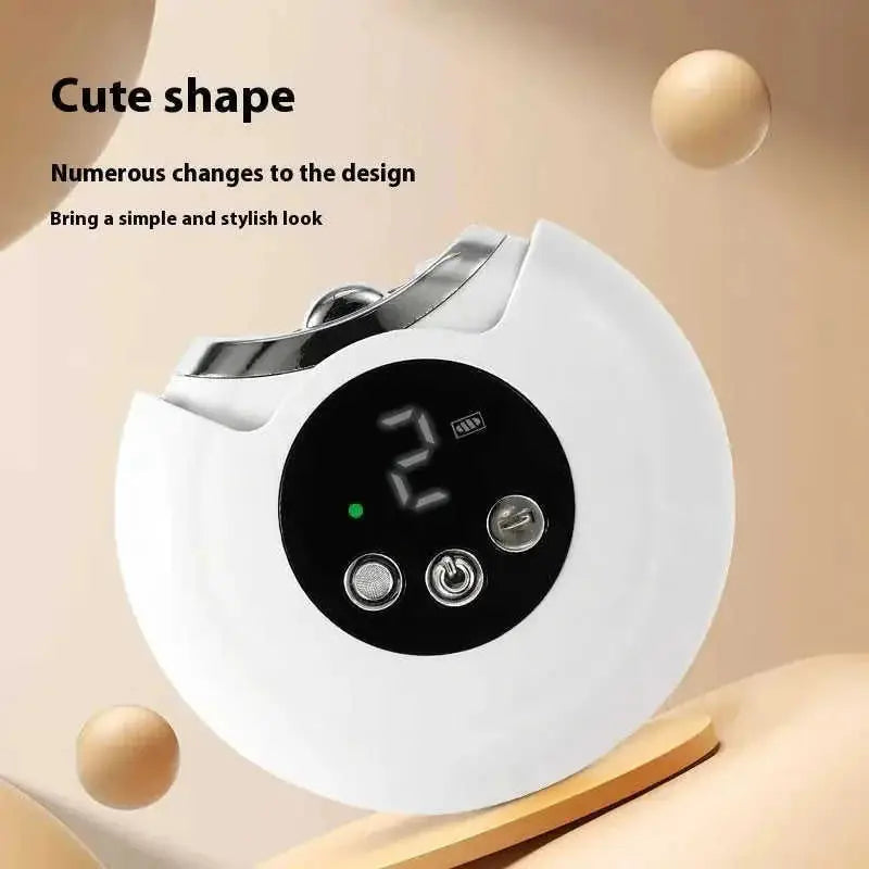 Electric Nail Clippers Household Multi-function Anti-splash Nail Piercing Device White English - in use demonstration