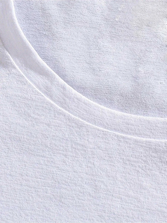 white tshirt men | loose fit tshirt | trendy print tshirt | energy saving