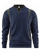 thermal insulated pullover | lightweight wool blend sweater | cold weather layering piece | energy saving