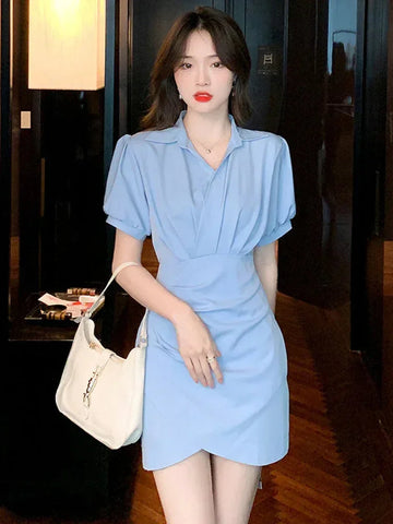 stretchable polyester fabric | slim fit skirt shirt | office to evening wear | energy saving